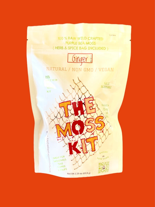 Ginger Root Sea Moss Kit(Gut Support) 32 oz